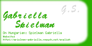 gabriella spielman business card